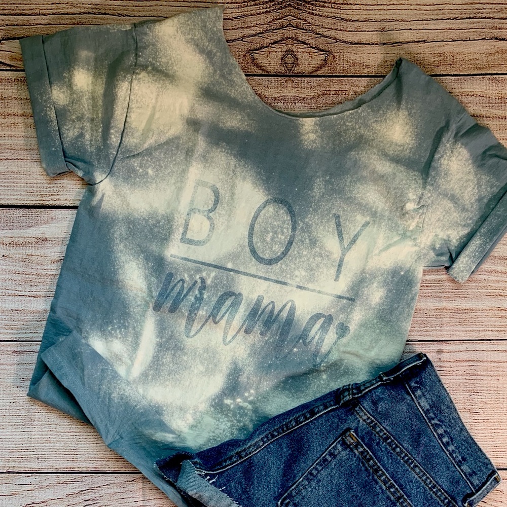 Bleach boy mom tee